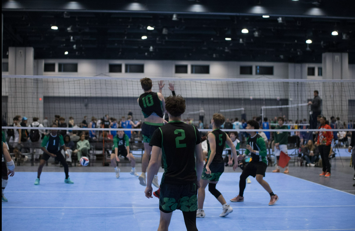 Palmetto Shore players during a volleyball match
